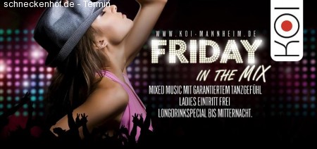 FRIDAY in the MIX - DJ M-Lance Werbeplakat