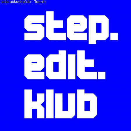 Step.Edit.Klub Werbeplakat