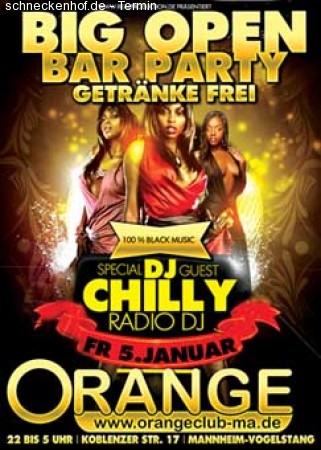 Big Open Bar Party Werbeplakat