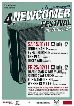 Newcomerfestival Rhein-Neckar Werbeplakat