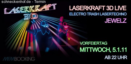 VERSCHOBEN !Laserkraft 3D live Werbeplakat