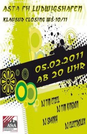 Klausur Closing FH LU / Werbeplakat