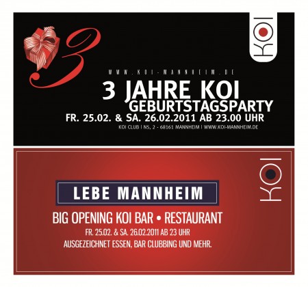 Opening + Geburtstagsparty Werbeplakat