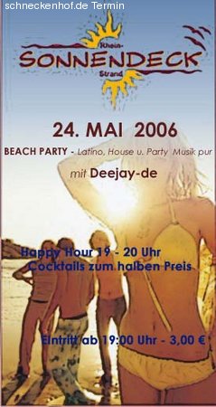 Beach Party Werbeplakat