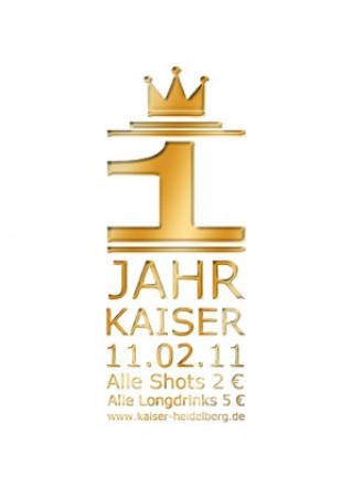 1 Jahr Kaiser Werbeplakat