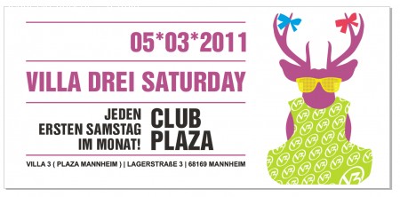 Villa drei Sause Werbeplakat