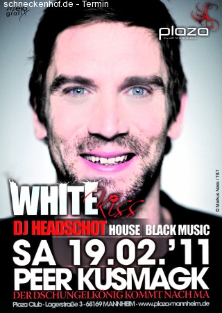 White Kiss Opening Mit Dschung Werbeplakat