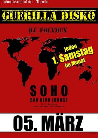 Guerilla Disko Werbeplakat