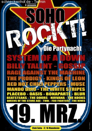 Soho Rockt! Werbeplakat
