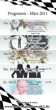 Motto Party James Bond & Girl Werbeplakat