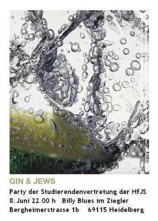 Gin & Jews Werbeplakat