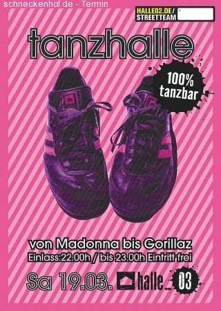 Tanzhalle Werbeplakat