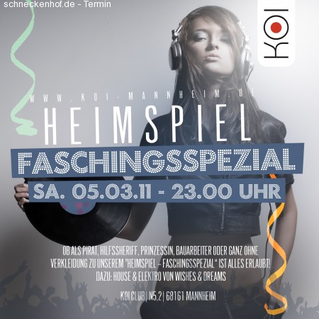 HEIMSPIEL - Faschingsspezial Werbeplakat