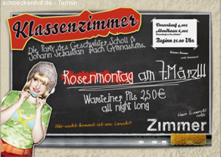 Klassenzimmer Werbeplakat