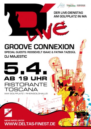 Dlive - am Golfplatz MA Werbeplakat