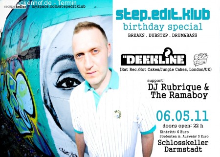 Step.edit.klub Mit Dj Deekline Werbeplakat
