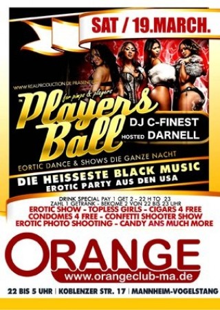 Players Ball Werbeplakat