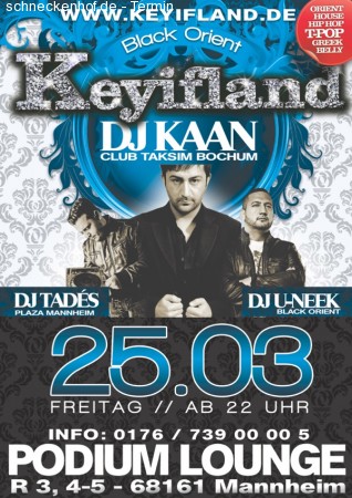 Keyifland im Podium Lounge Werbeplakat