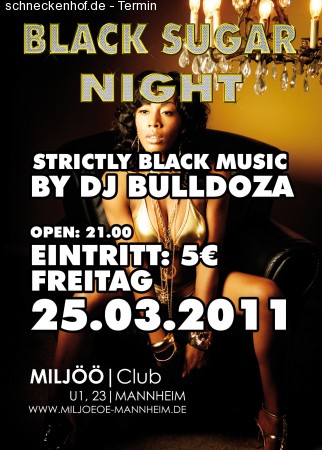 Black Sugar Night Werbeplakat