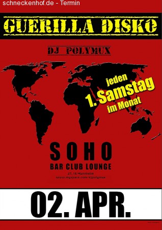 Guerilla Disko Werbeplakat