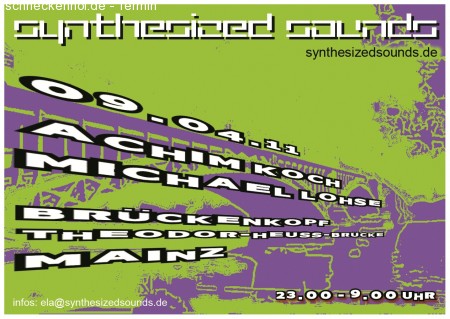 Die elektronische Brücke B-Day Werbeplakat