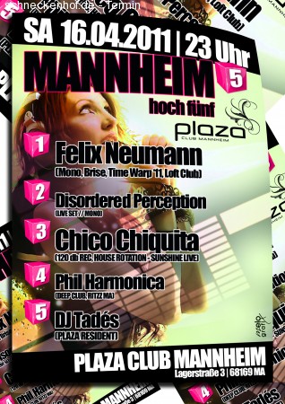 1. Mannheim⁵ hoch 5 Werbeplakat