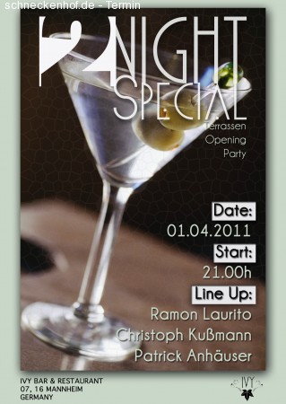 Terrassen Opening Werbeplakat