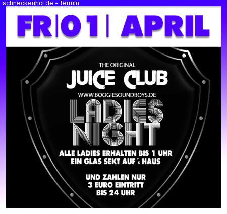 Juice Club - Ladies Night Werbeplakat