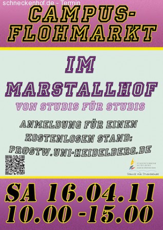 CAmpus Flohmarkt Werbeplakat