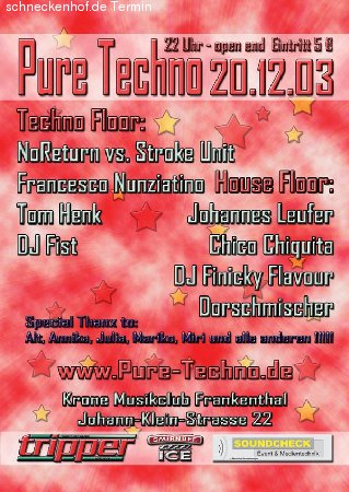 Pure Techno Werbeplakat