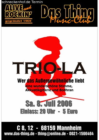 Trio-La Werbeplakat