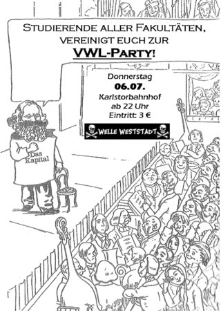 VWL'er Fete Werbeplakat