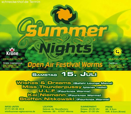 Summer Nights Werbeplakat