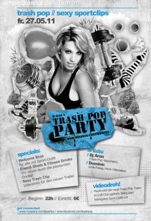 DJ Aron's Trash Pop: Werbeplakat