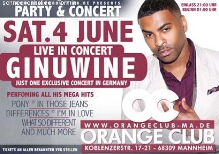 Ginuwine Live On Stage Werbeplakat