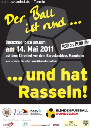 Blindenfussball-Bundesliga Werbeplakat