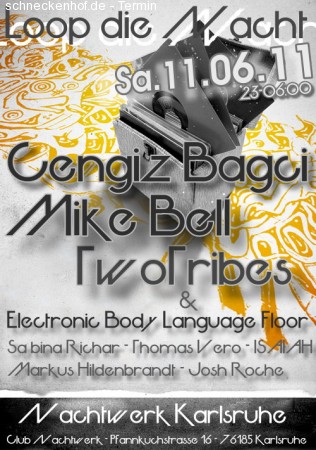 Loop die Nacht Werbeplakat