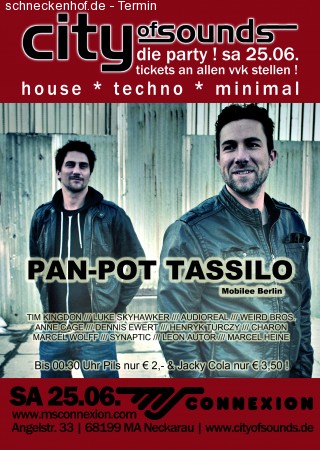 City of Sounds mit Pan-Pot Werbeplakat