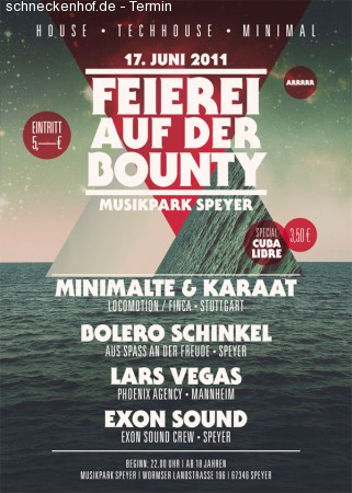 Feierei auf der Bounty Werbeplakat