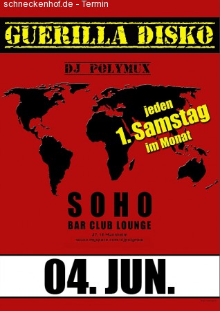 Guerilla Disko Werbeplakat