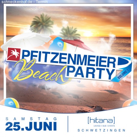 Pfitzenmeier Beach Party Werbeplakat