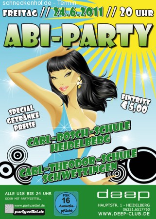 Abiparty Werbeplakat