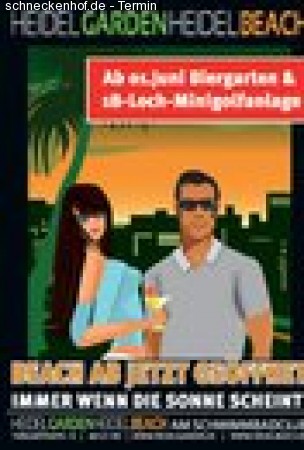 Opening Heidelbeach Werbeplakat