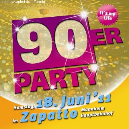 90er Party Werbeplakat