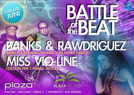 Battle Of The Beat  PLAZA CLUB Werbeplakat