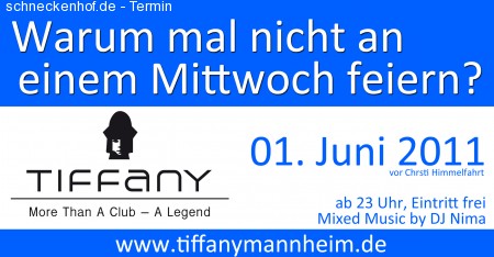 Wir feiern mittwochs! Werbeplakat