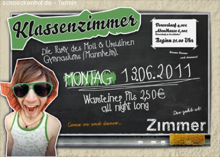 Klassenzimmer Werbeplakat