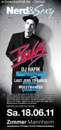 Nerd & Sexy pres.: DJ Rafik Werbeplakat