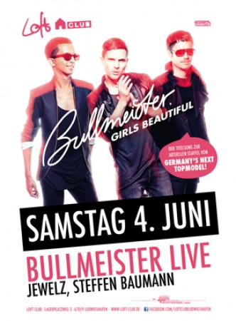Bullmeister live in concert Werbeplakat