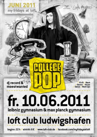 College Pop Werbeplakat